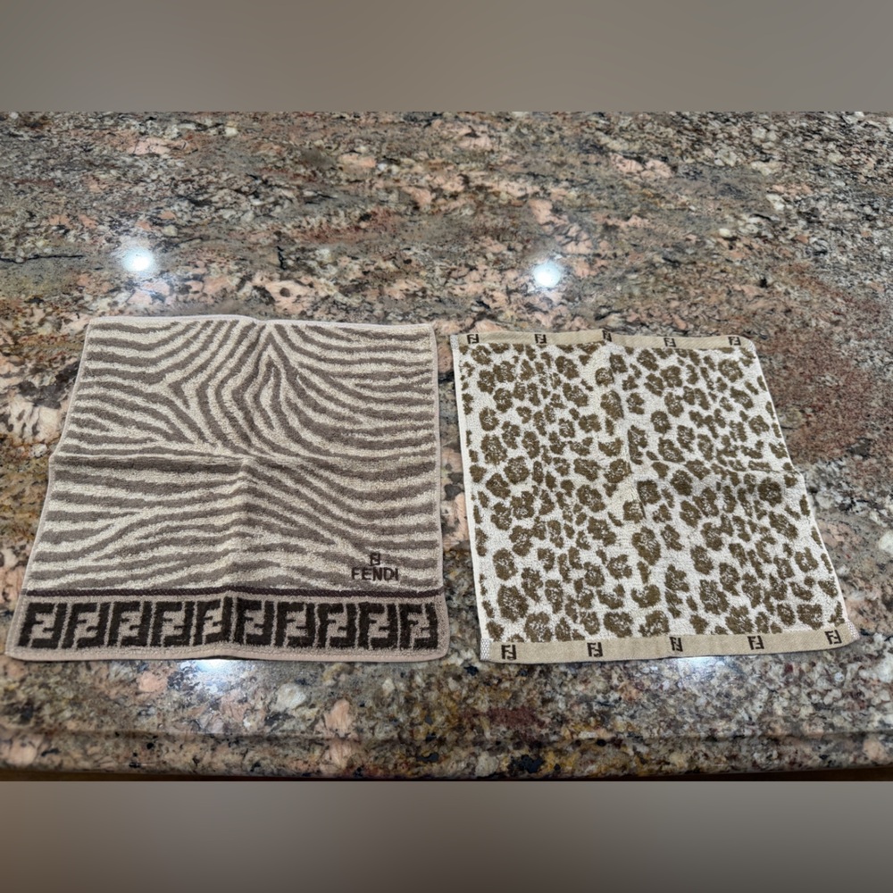 Fendi Animal Print Hand Towels 2